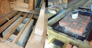 Фундамент под камин в деревянном доме: выбор материалов и этапы монтажа